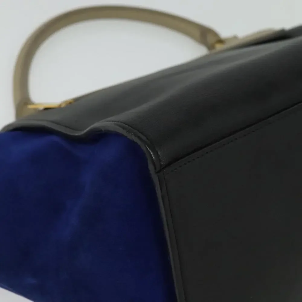 Celine Leather Trapeze Handbag Beige